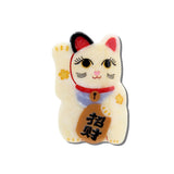 Hand-painted Maneki-Neko Cat Claw Hair Clip | Eco-Friendly