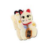 Hand-painted Maneki-Neko Cat Claw Hair Clip | Eco-Friendly