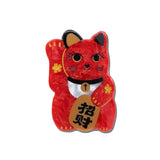 Hand-painted Maneki-Neko Cat Claw Hair Clip | Eco-Friendly