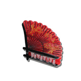 Hand-painted Vintage Fan Claw Hair Clip | Eco-Friendly