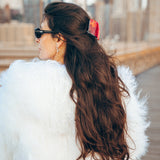 Hand-painted Vintage Fan Claw Hair Clip | Eco-Friendly