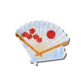 Hand-painted Japanese Fan Compact Mirror | Eco-Friendly