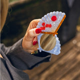 Hand-painted Japanese Fan Compact Mirror | Eco-Friendly