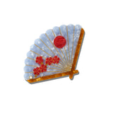Hand-painted Japanese Fan Compact Mirror | Eco-Friendly