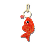 Hand-painted Sea Bream Fish Bag Charm + Keychain | Eco-Friendly