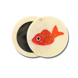 Hand-painted Sea Bream Fish Compact Mirror | Eco-Friendly