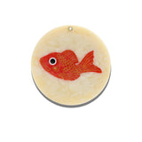 Hand-painted Sea Bream Fish Compact Mirror | Eco-Friendly