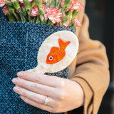Hand-painted Sea Bream Fish Brush | Eco-Friendly