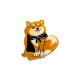 Hand-painted Shiba Inu Compact Mirror | Eco-Friendly
