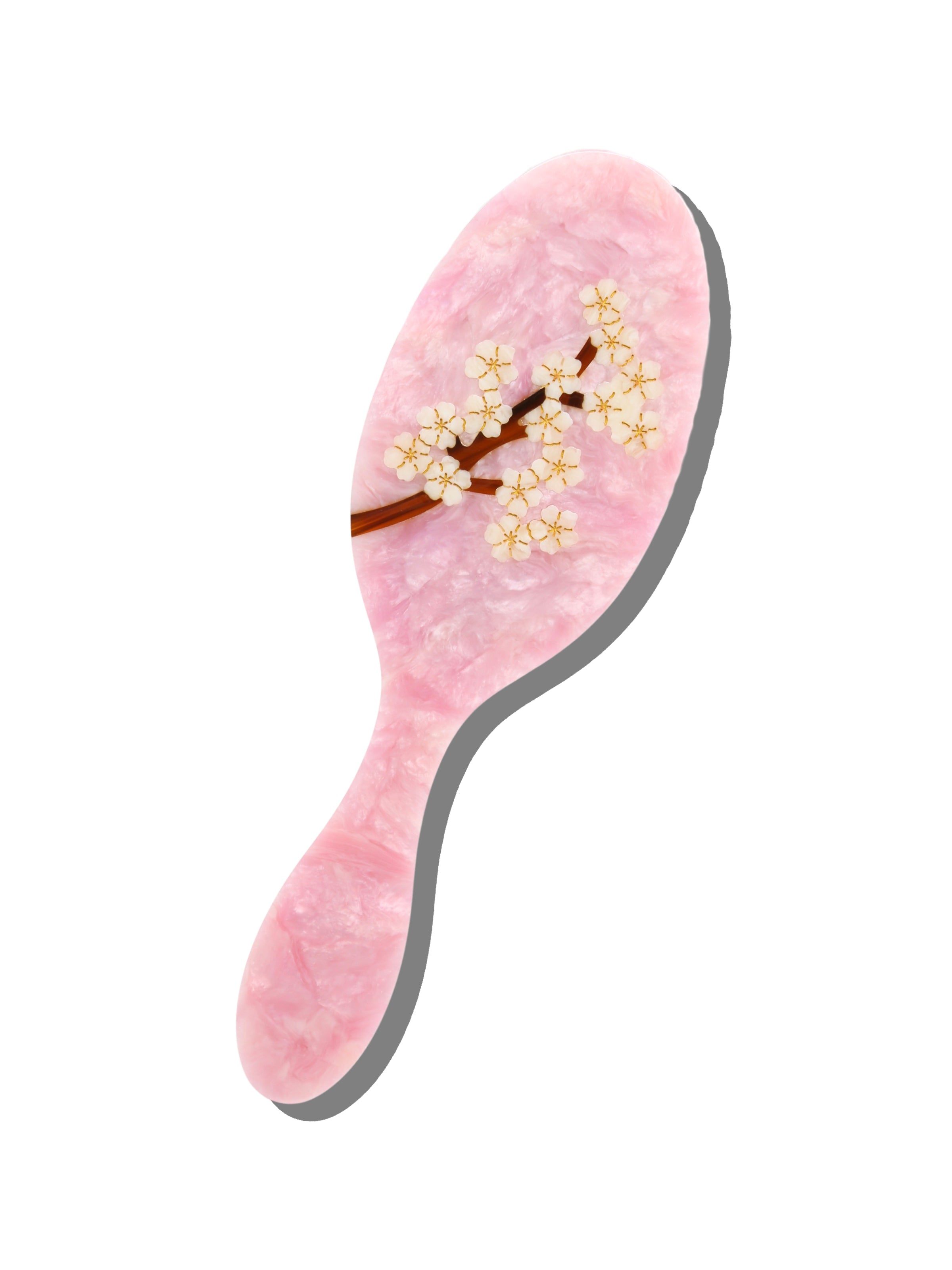 Hand-painted Pink Sakura Blossom Brush | Eco-Friendly