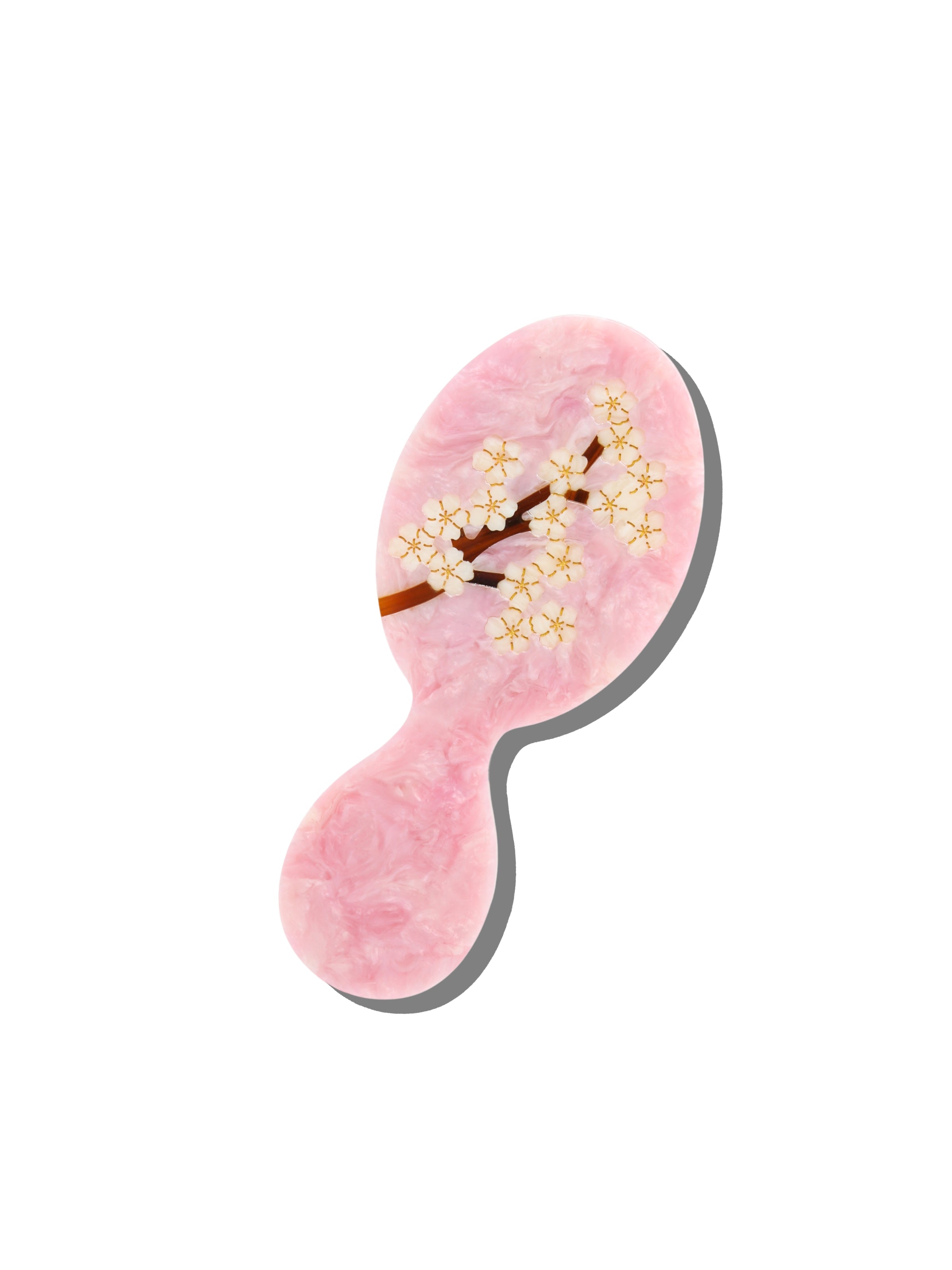 Hand-painted Pink Sakura Blossom Brush | Eco-Friendly