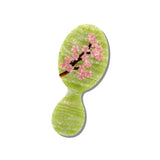 Hand-painted Green Sakura Blossom Brush | Eco-Friendly