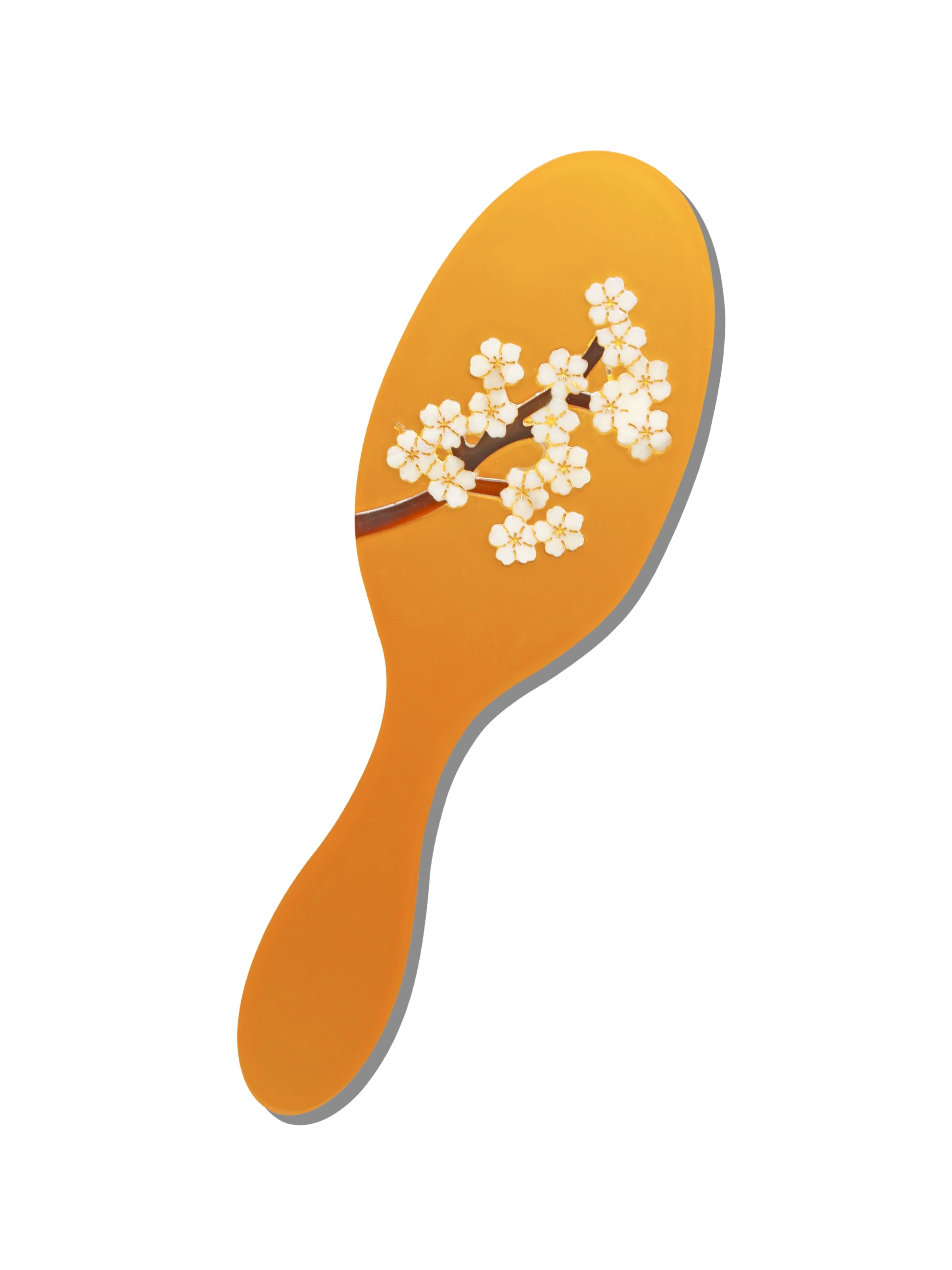 Hand-painted Gold Sakura Blossom Brush | Eco-Friendly