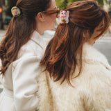Hand-painted Tokyo Sakura Seal Claw Hair Clip | Eco-Friendly