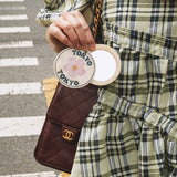 Hand-painted Tokyo Sakura Seal Compact Mirror | Eco-Friendly
