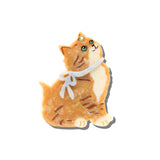 Hand-painted Vintage Kitten Compact Mirror | Eco-Friendly