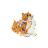 Hand-painted Vintage Kitten Compact Mirror | Eco-Friendly
