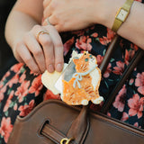 Hand-painted Vintage Kitten Compact Mirror | Eco-Friendly