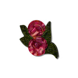 Hand-painted Japanese Plum Claw Hair Clip | Eco-Friendly