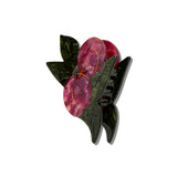 Hand-painted Japanese Plum Claw Hair Clip | Eco-Friendly