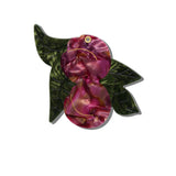 Hand-painted Japanese Plum Compact Mirror | Eco-Friendly