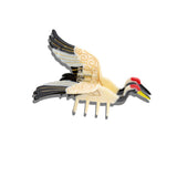 Hand-painted Vintage Crane Claw Hair Clip | Eco-Friendly