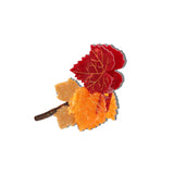Hand-painted Maple Branch Claw Hair Clip | Eco-Friendly