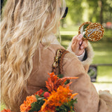 Hand-painted Vintage Bow Compact Mirror | Eco-Friendly