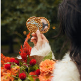 Hand-painted Vintage Bow Compact Mirror | Eco-Friendly