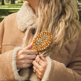Hand-painted Fawn Vintage Bow Brush | Eco-Friendly