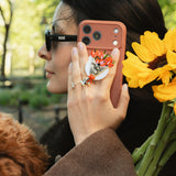 Hand-painted Newspaper Tulips GripCharm | Eco-Friendly