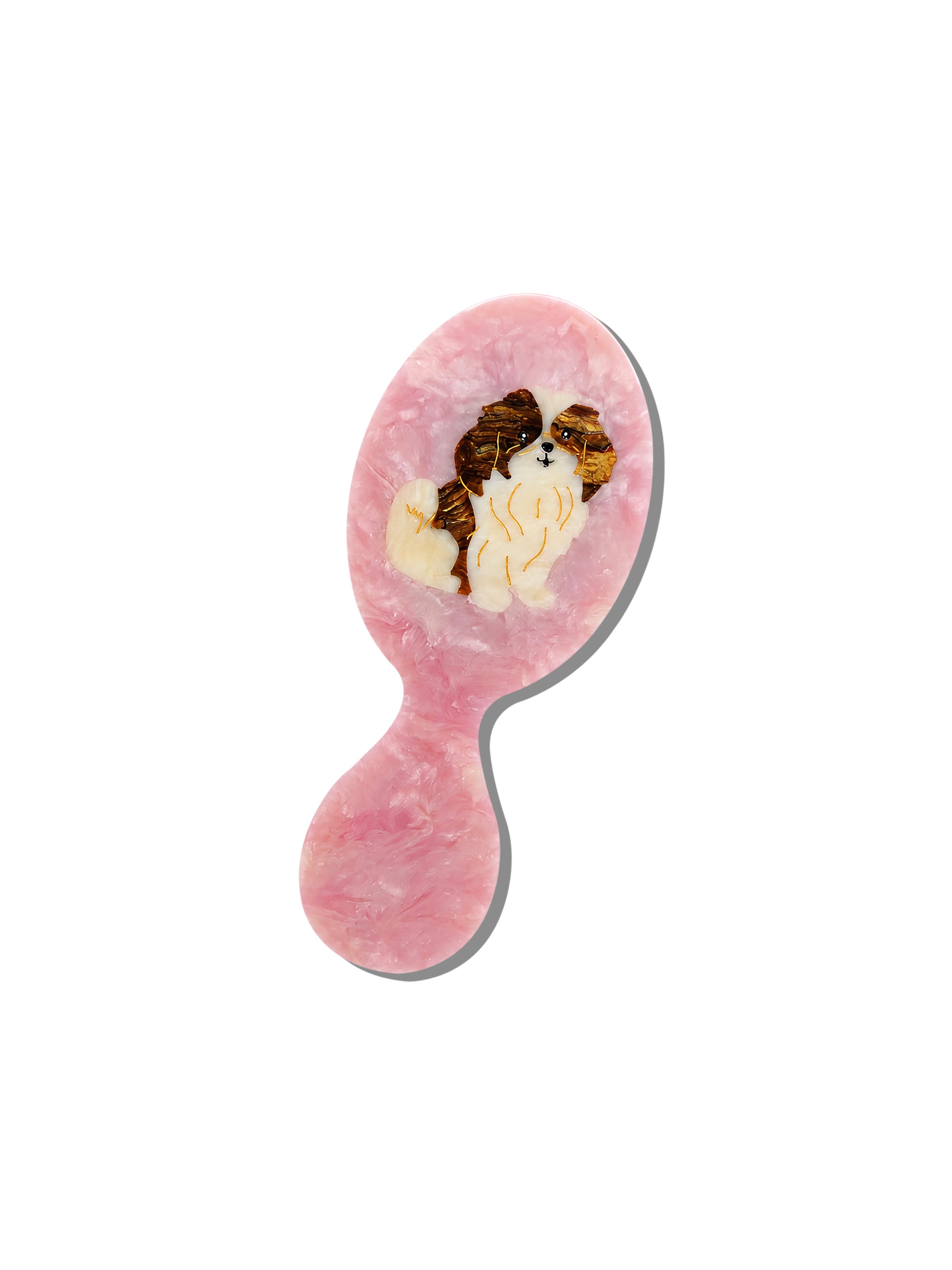 Hand-painted Shih Tzu Pup Brush | Eco-Friendly