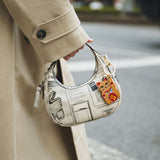 Hand-painted Maneki-Neko Cat Bag Charm + Keychain | Eco-Friendly