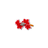 Hand-painted Winter Blossom Brooch Pin