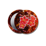 Hand-painted Winter Blossom Compact Mirror | Eco-Friendly