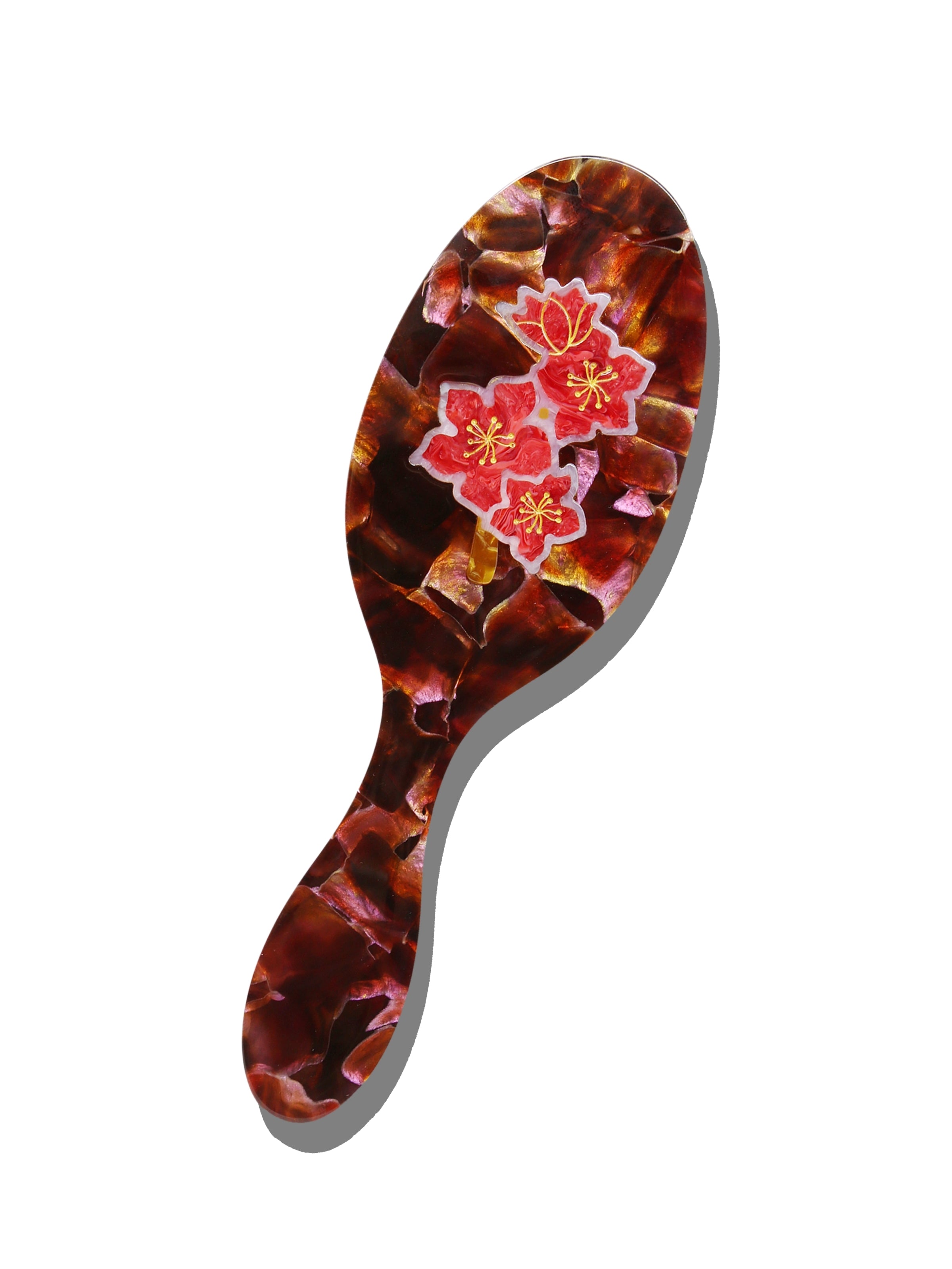 Hand-painted Winter Blossom Brush | Eco-Friendly
