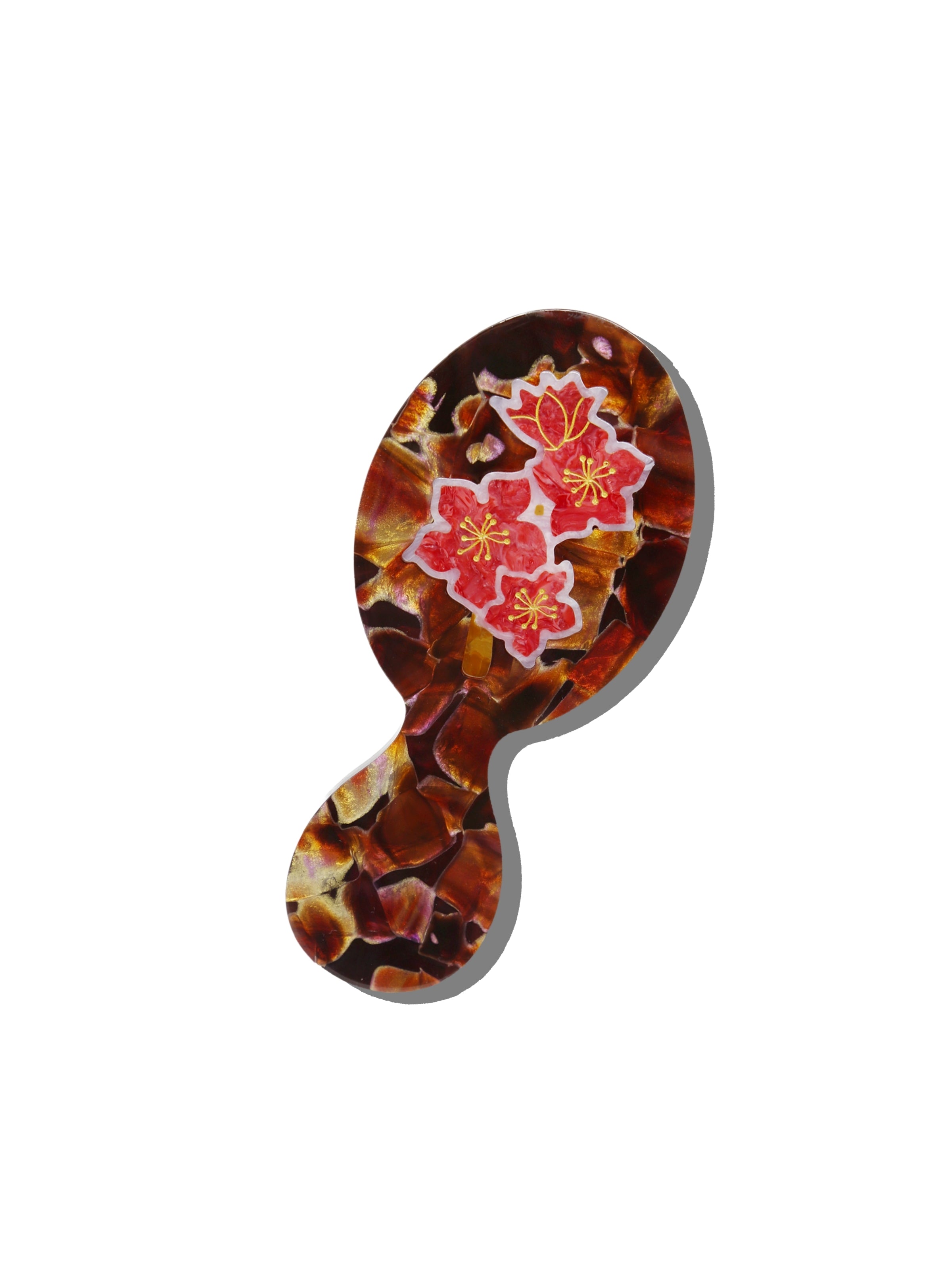 Hand-painted Winter Blossom Brush | Eco-Friendly