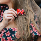 Hand-painted Winter Blossom Pocket Comb | Eco-Friendly