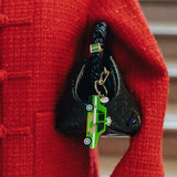 Hand-painted Tokyo Taxi Bag Charm + Keychain | Eco-Friendly