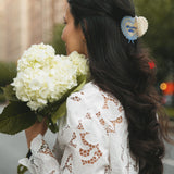 Hand-painted Something Blue Claw Hair Clip | Eco-Friendly