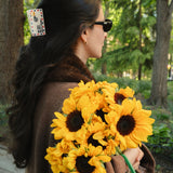 Hand-painted Airmail Claw Hair Clip | Eco-Friendly