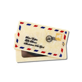 Hand-painted Airmail Compact Mirror | Eco-Friendly