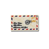 Hand-painted Airmail Compact Mirror | Eco-Friendly