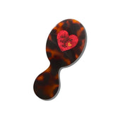 Hand-painted New York Loves You Heart Brush | Eco-Friendly