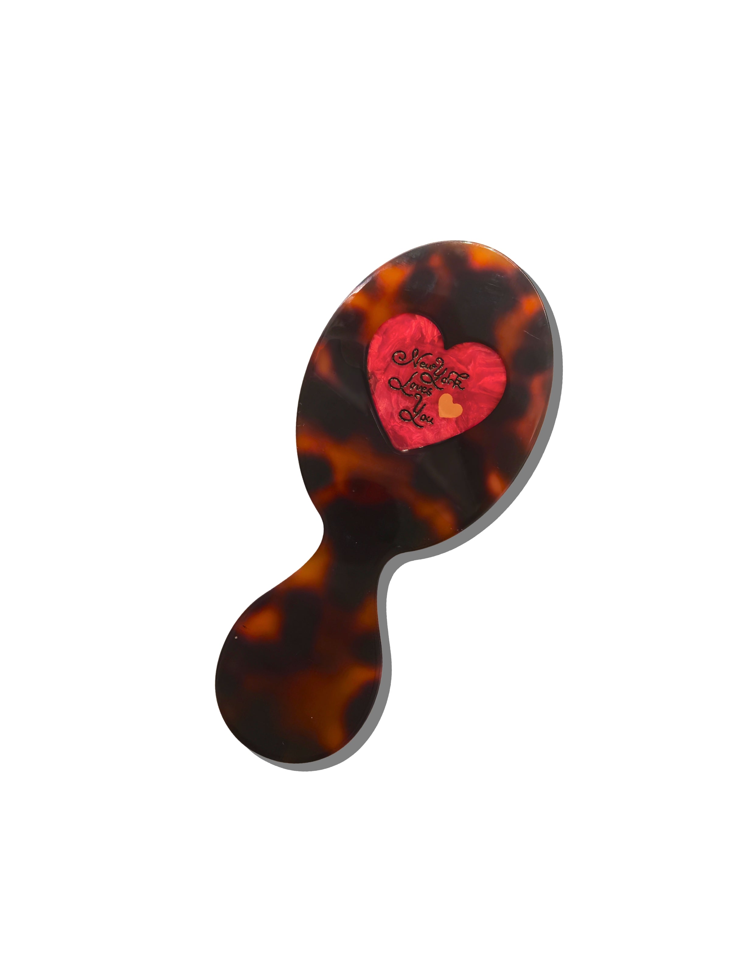 Hand-painted New York Loves You Heart Brush | Eco-Friendly