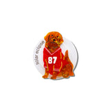 Hand-painted Football Dog GripCharm | Eco-Friendly