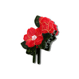 Hand-painted Vintage Poppy Claw Hair Clip | Eco-Friendly