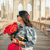 Hand-painted Vintage Poppy Claw Hair Clip | Eco-Friendly