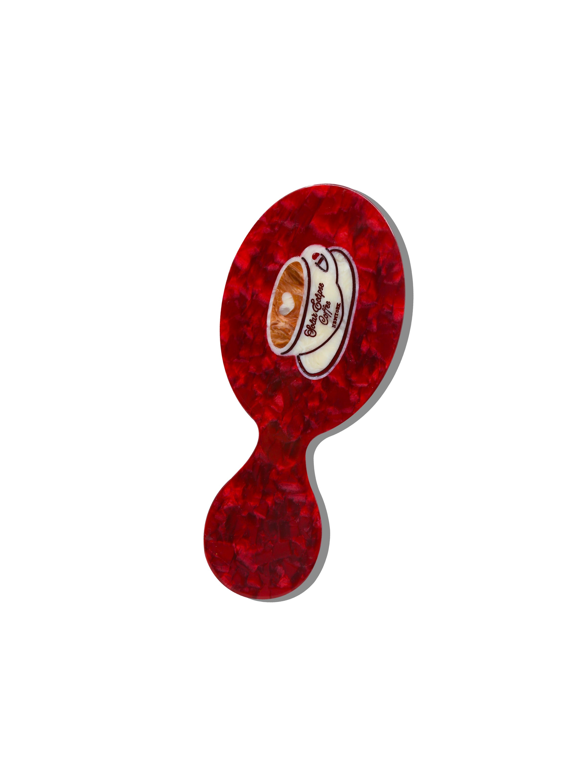 Hand-painted Vintage Cafe Coffee Brush | Eco-Friendly