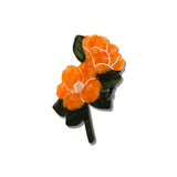 Hand-painted Vintage Poppy Claw Hair Clip | Eco-Friendly